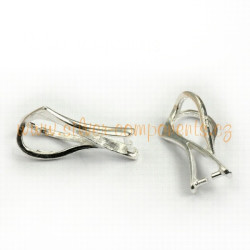 Bižuterní šlupna dekorativní BSLDS04 - POSTŘÍBŘENO